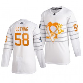 Pittsburgh Penguins KRIS LETANG 58 Wit Adidas 2020 NHL All-Star Authentic Shirt - Mannen